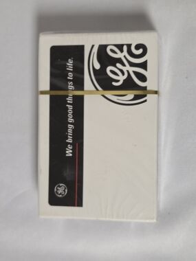 GE Branded White & Black Deck of Cards